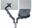 LEITZ Ergo Space Saving Dual Arm Tilt & Swivel 17-32" Monitor and 13-17" Laptop Desk Mount thumbnail 2