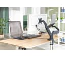LEITZ Ergo Space Saving Dual Arm Tilt & Swivel 17-32" Monitor and 13-17" Laptop Desk Mount thumbnail 8
