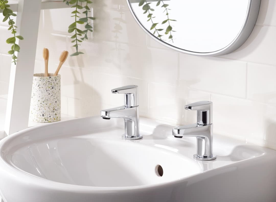 Bristan Quest QST 1/2 C Bathroom Taps - Chrome - Image 4