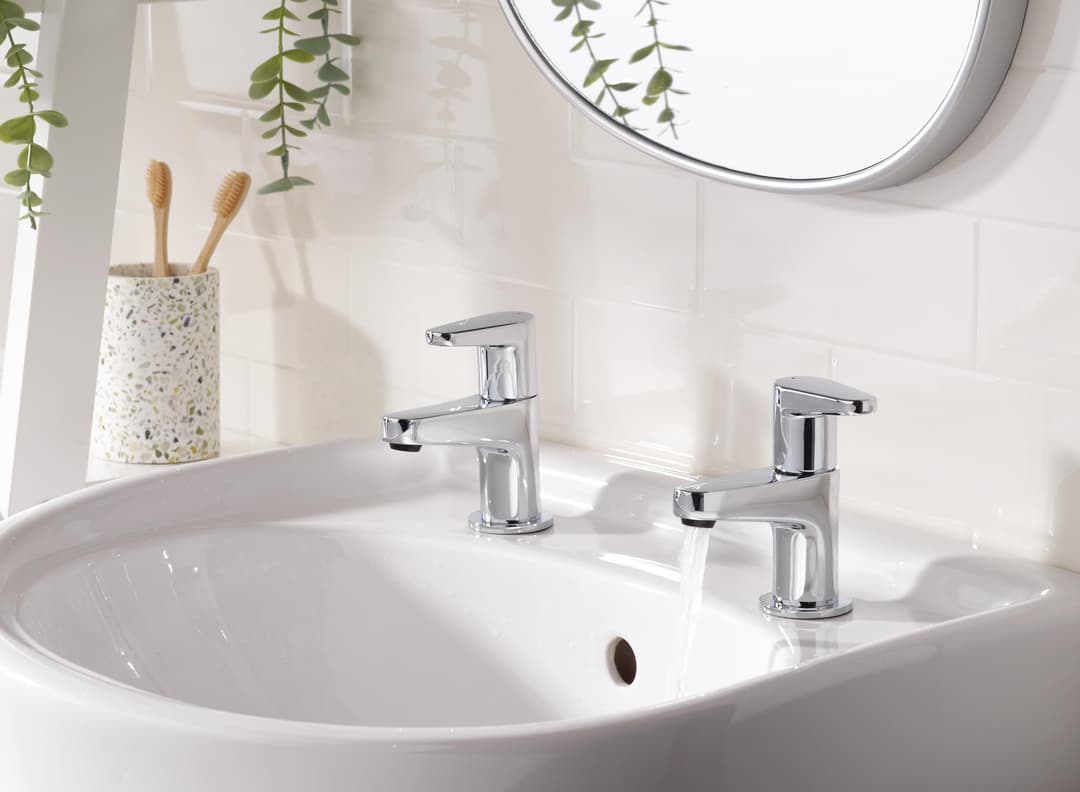 Bristan Quest QST 1/2 C Bathroom Taps - Chrome - Image 5