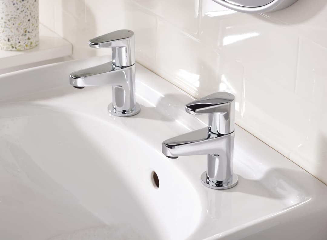 Bristan Quest QST 1/2 C Bathroom Taps - Chrome - Image 6