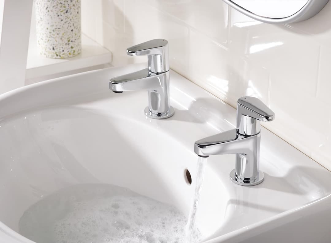 Bristan Quest QST 1/2 C Bathroom Taps - Chrome - Image 7