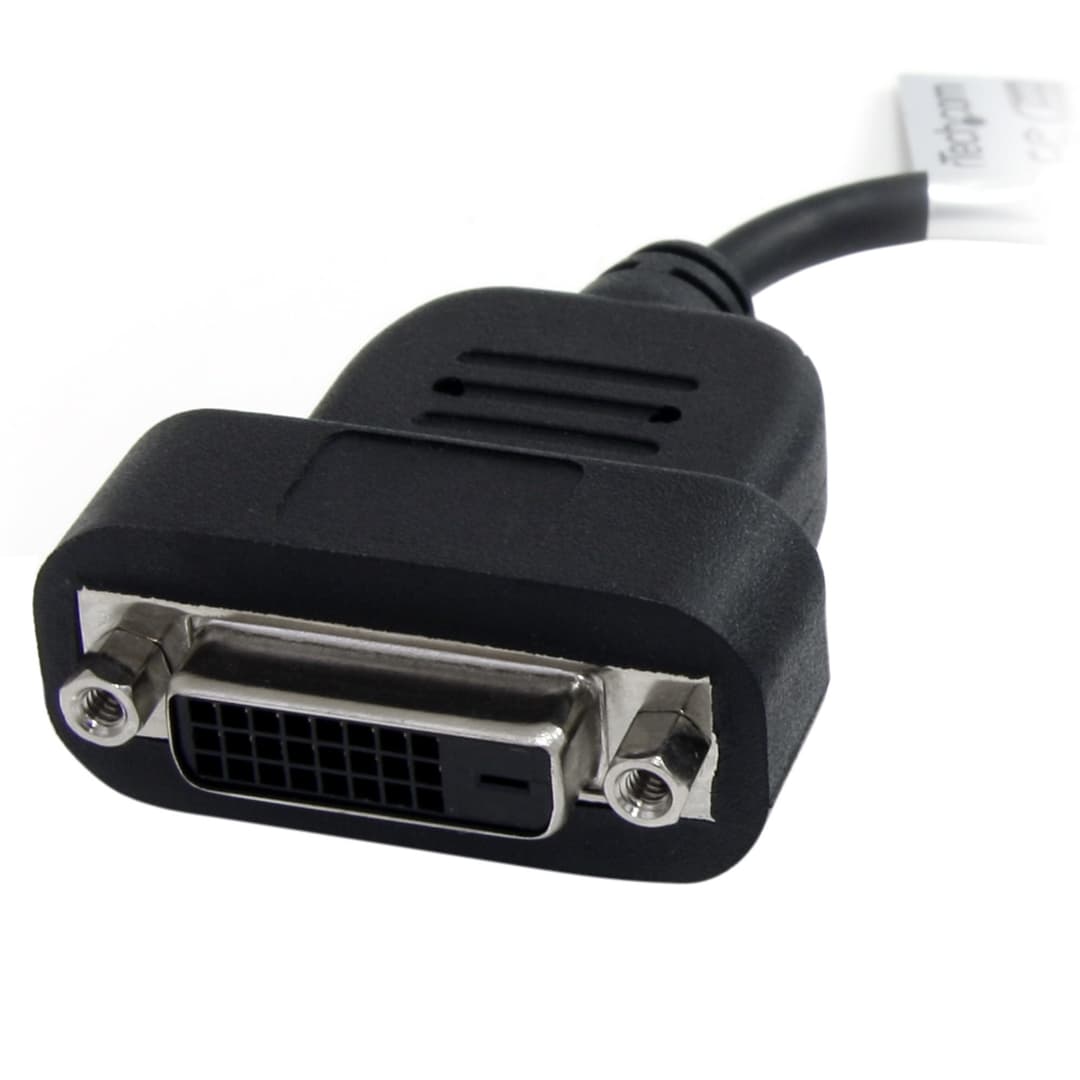 StarTech.com DisplayPort to DVI Adapter - Active DisplayPort to DVI-D Adapter/Video Converter 1080p - DP 1.2 to DVI Monitor Cable Adapter Dongle - DP to DVI Adapter - Latching DP Connector - Image 2