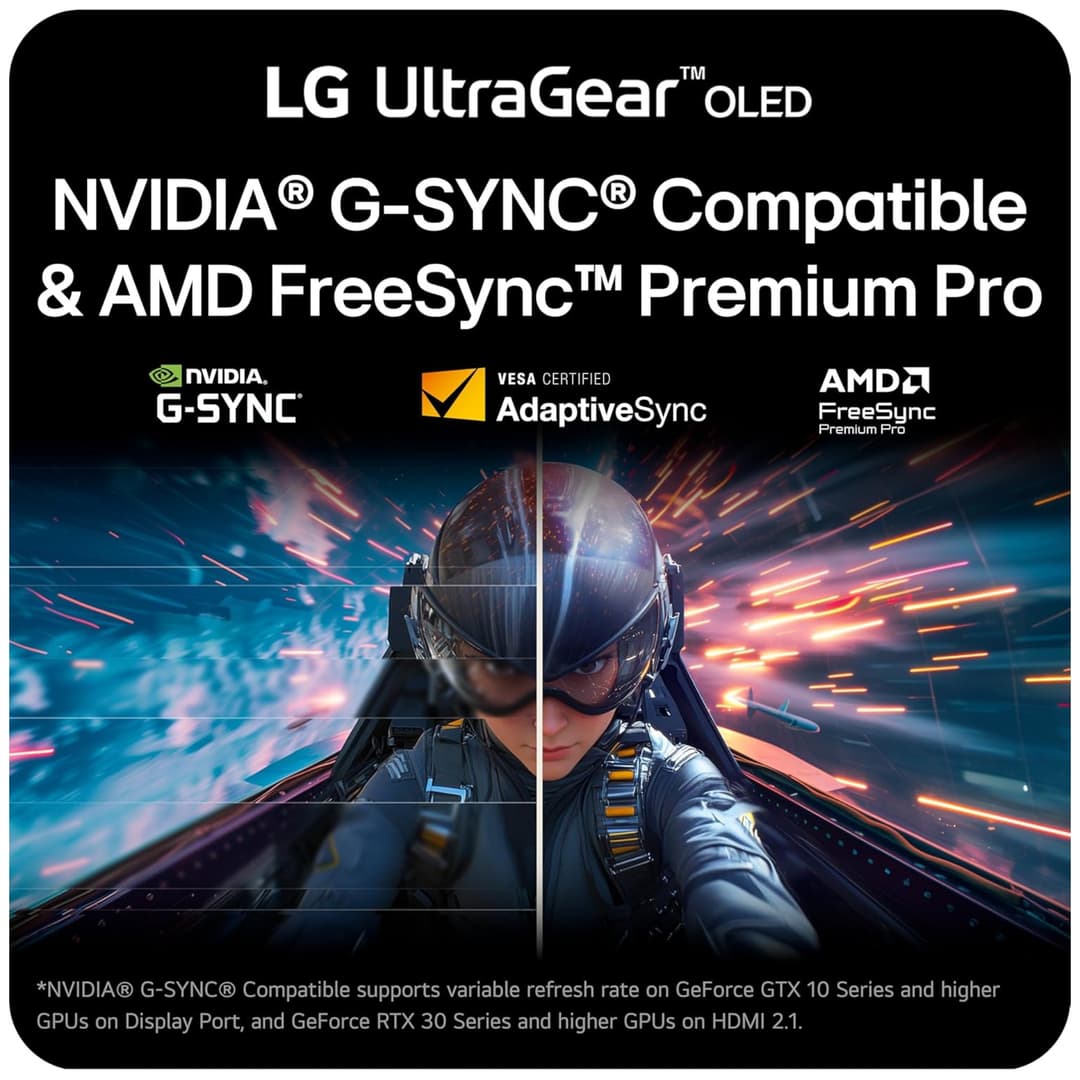 LG UltraGear 27GX700A-B 27" OLED Quad HD 280Hz 0.03ms Freesync Premium Pro Gaming Monitor - Image 6