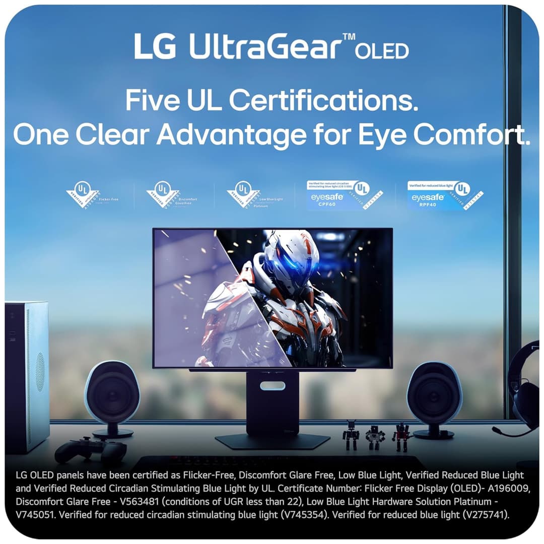 LG UltraGear 27GX700A-B 27" OLED Quad HD 280Hz 0.03ms Freesync Premium Pro Gaming Monitor - Image 8