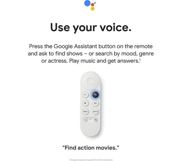 GOOGLE Chromecast HD with Google TV - Snow - Image 4