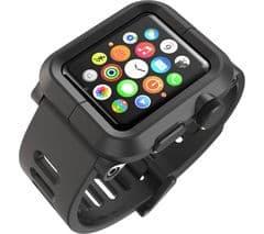 LUNATIK EPIK-001 Apple Watch Polycarbonate Case & Silicone Strap - Black - Image 1