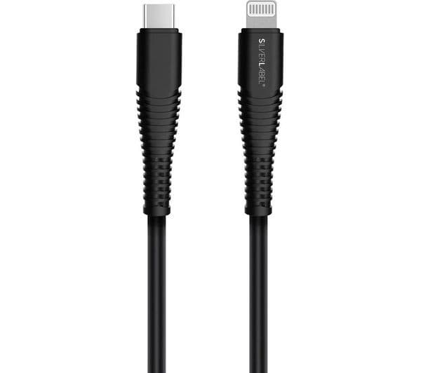 SILVERLABEL USB Type-C to Lightning Cable 1m Black - Image 1