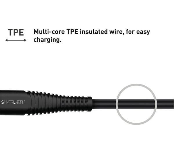 SILVERLABEL USB Type-C to Lightning Cable 1m Black - Image 6