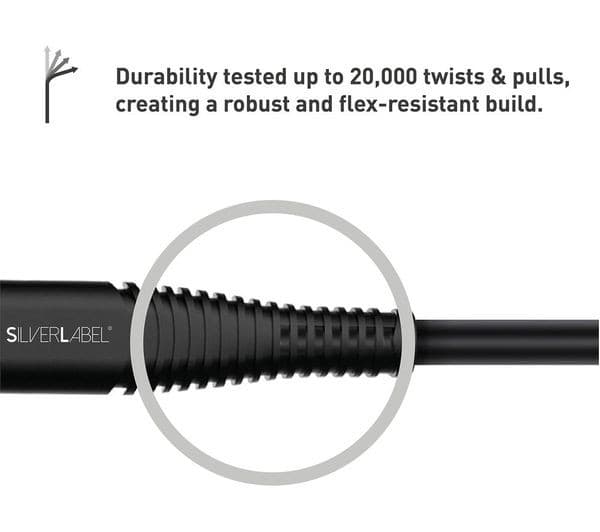 SILVERLABEL USB Type-C to Lightning Cable 1m Black - Image 7