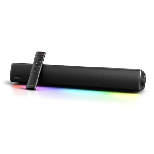 CREATIVE Sound Blaster GS5 RGB Gaming Soundbar with SuperWide technology, Powered via Adapter, Up to 60W Peak Power, Bluetooth 5.4, Optical-in, Headphone-out port, For PC and TV - Image 2
