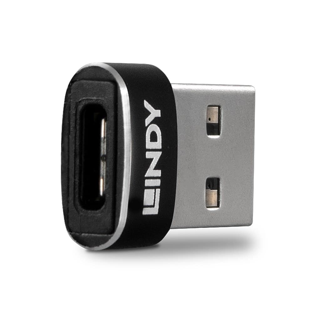 Lindy USB 2.0 Low Profile Type A to C Adapter - Image 2