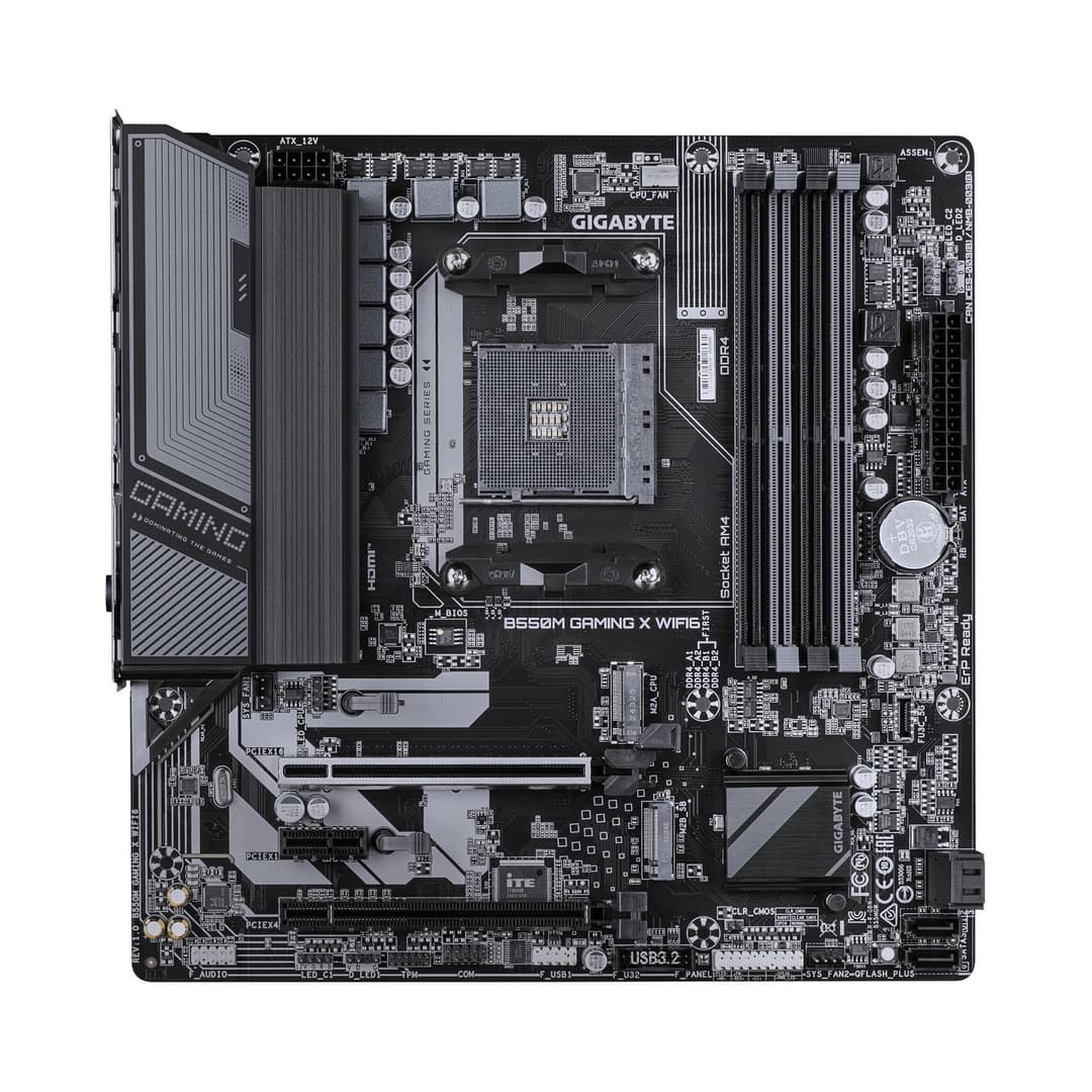 GIGABYTE B550M GAMING X WIFI6 AMD B550 Micro ATX Socket AM4 Motherboard - Image 2