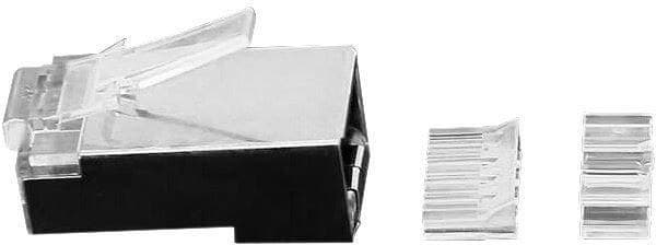 MicroConnect CAT6a Shielded RJ45 8P8C Modular Plug with Insertion Aid, 50 Pack (KON512-50)
