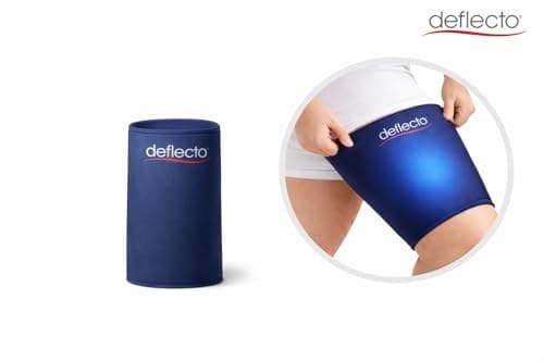 Deflecto Reusable Hot & Cold Gel Compression Sleeve - Large Leg Wrap for Thigh, Hamstring & Quad Pain Relief - Targeted Recovery for Sports Injuries, Strains & Swelling - Image 5