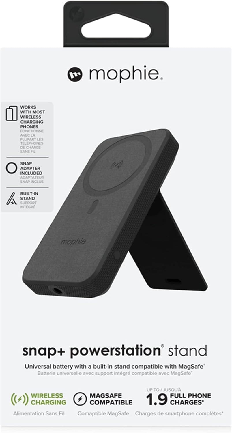 Mophie Snap+ Powerstation Stand 10000mAh Wireless Power Bank Black - Image 9