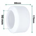 PLUMBING4HOME 23 Toilet Rosette - White thumbnail 2