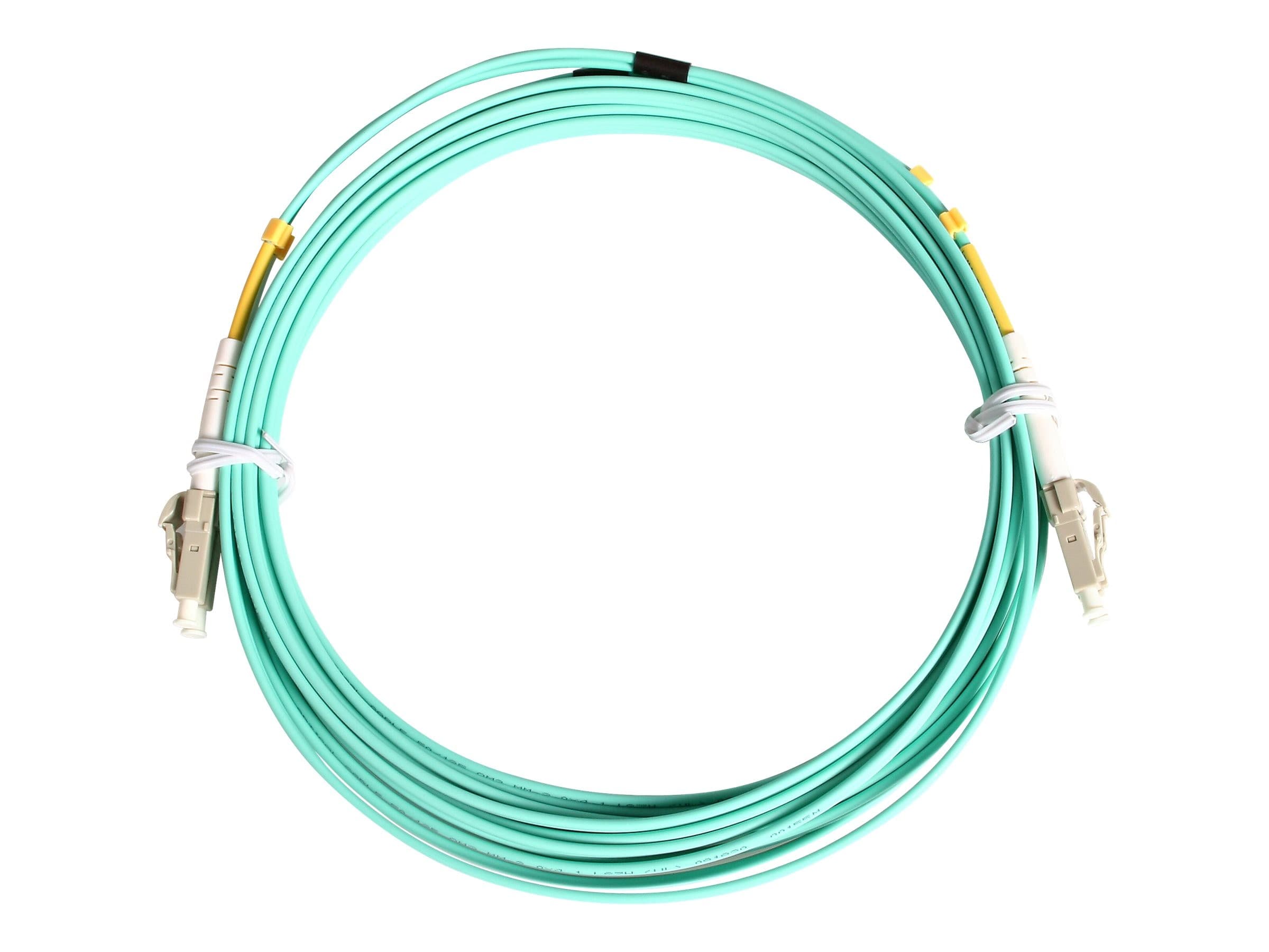 StarTech LC/UPC OM3 Fiber Optic Cable 10m Aqua