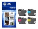 Brother LC422 Value Pack - 4-pack - black, cyan, magenta, yellow - original - ink cartridge thumbnail 5