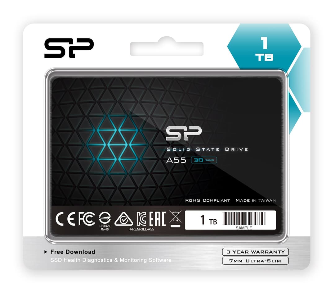 1TB Silicon Power Ace A55 SATA III 6Gb/s SSD Solid State Disk 7mm Ultra-Slim - Image 2