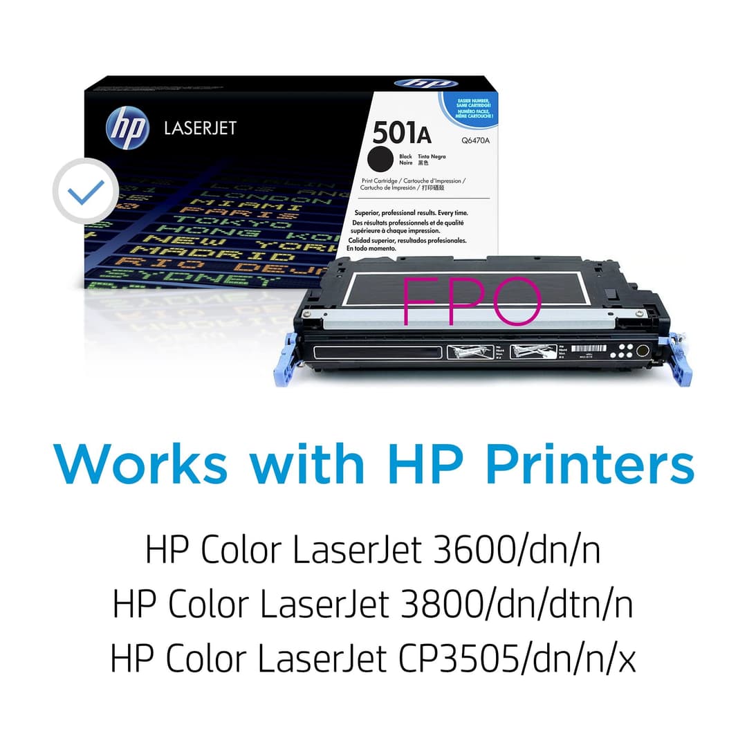 HP Q6470A 501A Original LaserJet Toner Cartridge - Black - Image 2