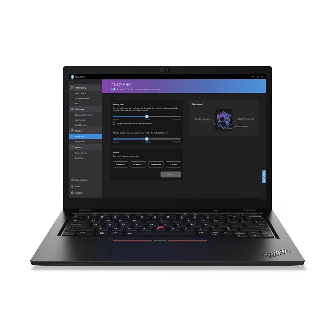 Lenovo ThinkPad L13 Gen 5 (Intel) Intel Core Ultra 5 125U Laptop 33.8 cm (13.3") WUXGA 16 GB LPDDR5-SDRAM 256 GB SSD Wi-Fi 6E (802.11ax) Windows 11 Pro Black English - Image 3