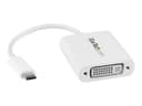 StarTech USB-C to DVI Adapter White thumbnail 2
