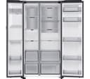 SAMSUNG Bespoke AI Series 8 On-device Bixby RS80F66KBTEU American-Style Fridge Freezer - Silver thumbnail 4