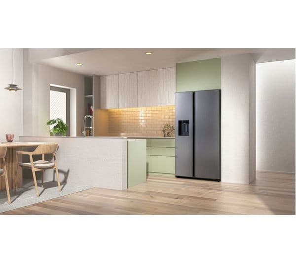 SAMSUNG Bespoke AI Series 8 On-device Bixby RS80F66KBTEU American-Style Fridge Freezer - Silver - Image 6