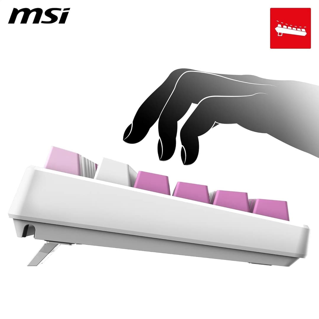 MSI Forge GK600 TKL Wireless RGB Mechanical Gaming Keyboard - Violet - Image 3