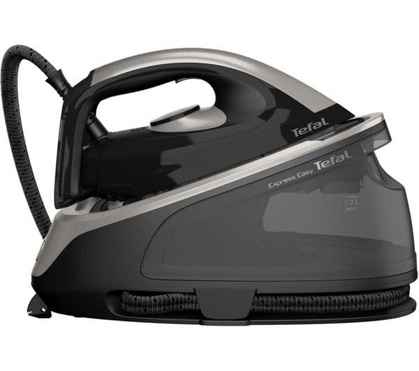 TEFAL Express Easy SV6140 Steam Generator Iron - Black & Grey - Image 2
