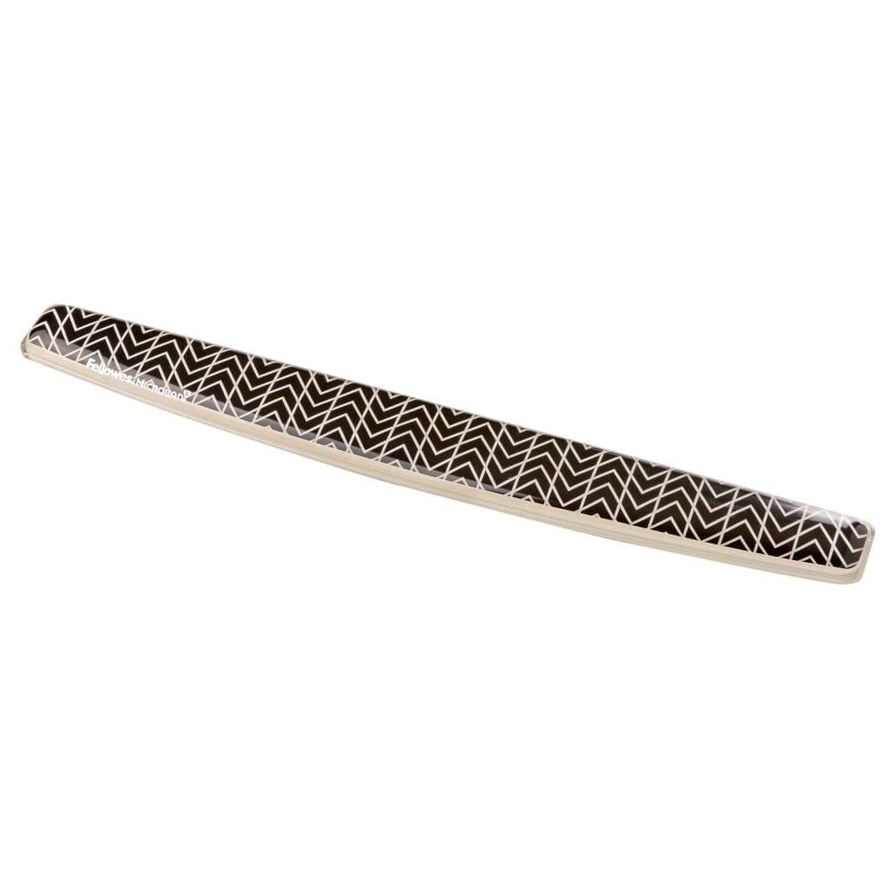 Fellowes 9653601 Photo Gel Keyboard Wrist Support - Chevron Design with Microban Protection - Image 1