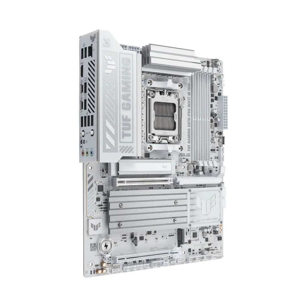 ASUS TUF GAMING X870-PRO WIFI7 W NEO DDR5 ATX Socket AM5 Motherboard - White - Image 3