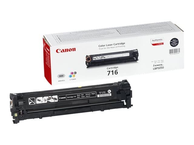 Canon 716 Original Toner Cartridge, 2,300 Pages - Black - Image 1