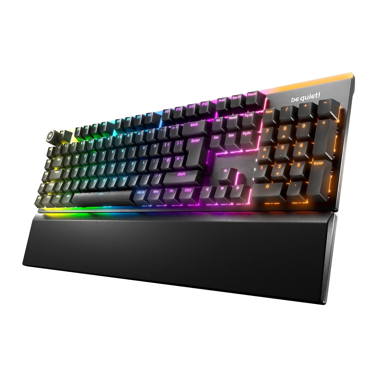 be quiet! Light Mount RGB Mechanical Gaming Keyboard UK QWERTY Black - Silent Linear