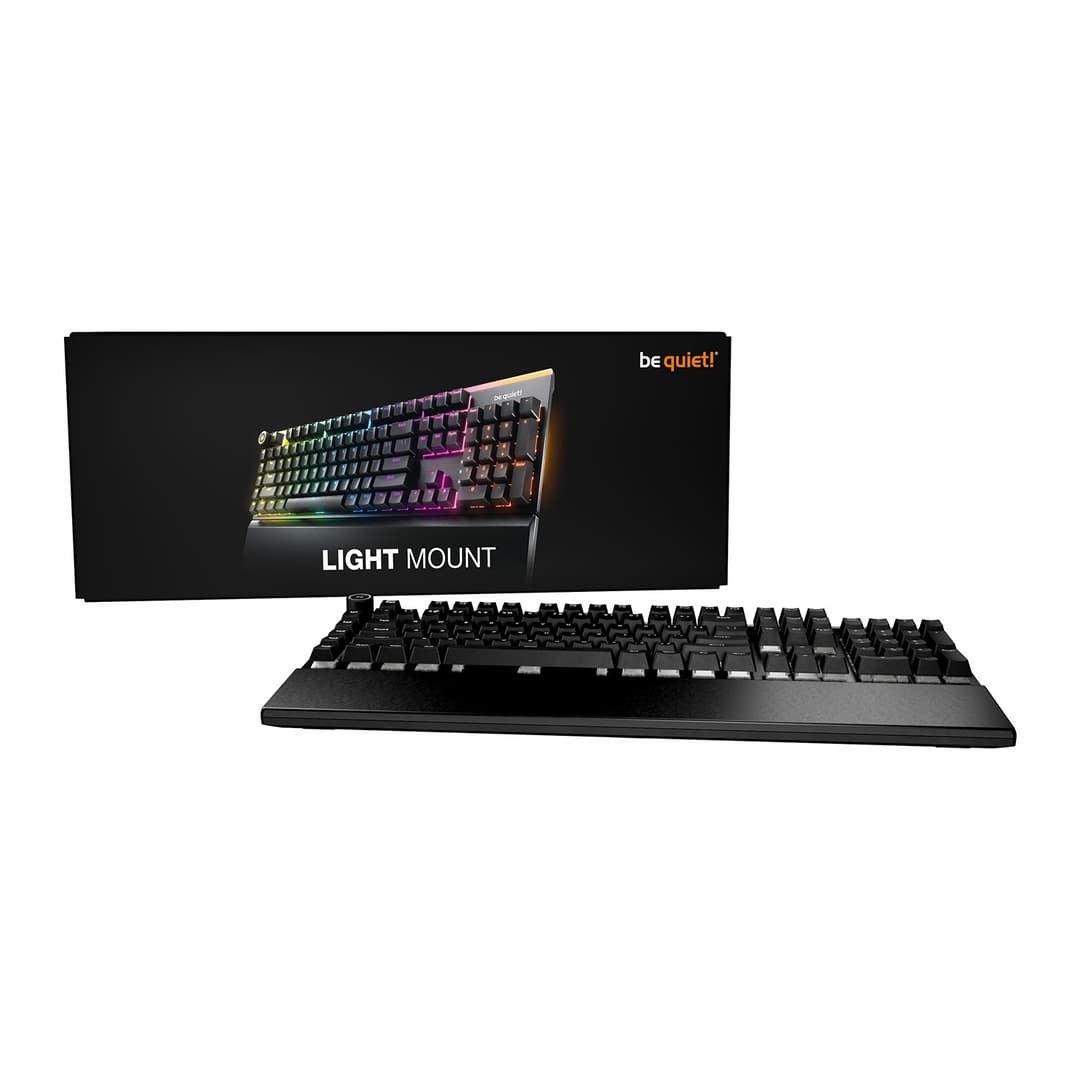 be quiet! Light Mount RGB Mechanical Gaming Keyboard UK QWERTY Black - Silent Linear - Image 4