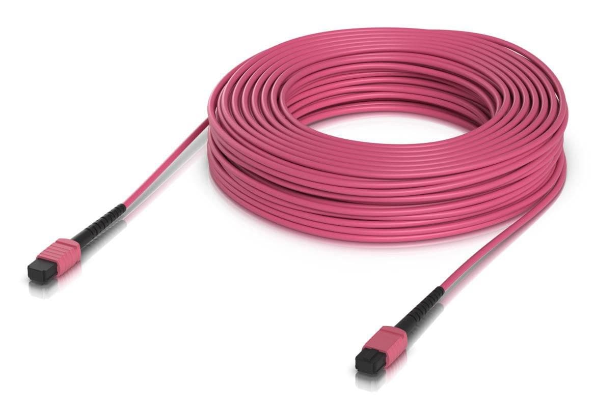 Ubiquiti Indoor OM4 MPO-12 UPC Multi-Mode Fibre Patch Cable for 100G 30m - Single