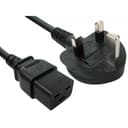 Cables Direct Xclio Square Connector Mains Lead UK Plug to C19 Mains Lead thumbnail 1