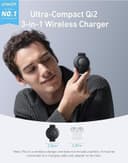 Anker MagSafe Compatible 3-in-1 Wireless Charging Station, Qi2 Certified 15W MagGo Charger, Foldable Travel Wireless Charging Pad for iPhone 17/16/15/14 Series, AirPods, Apple Watch (Not a Power Bank) thumbnail 4