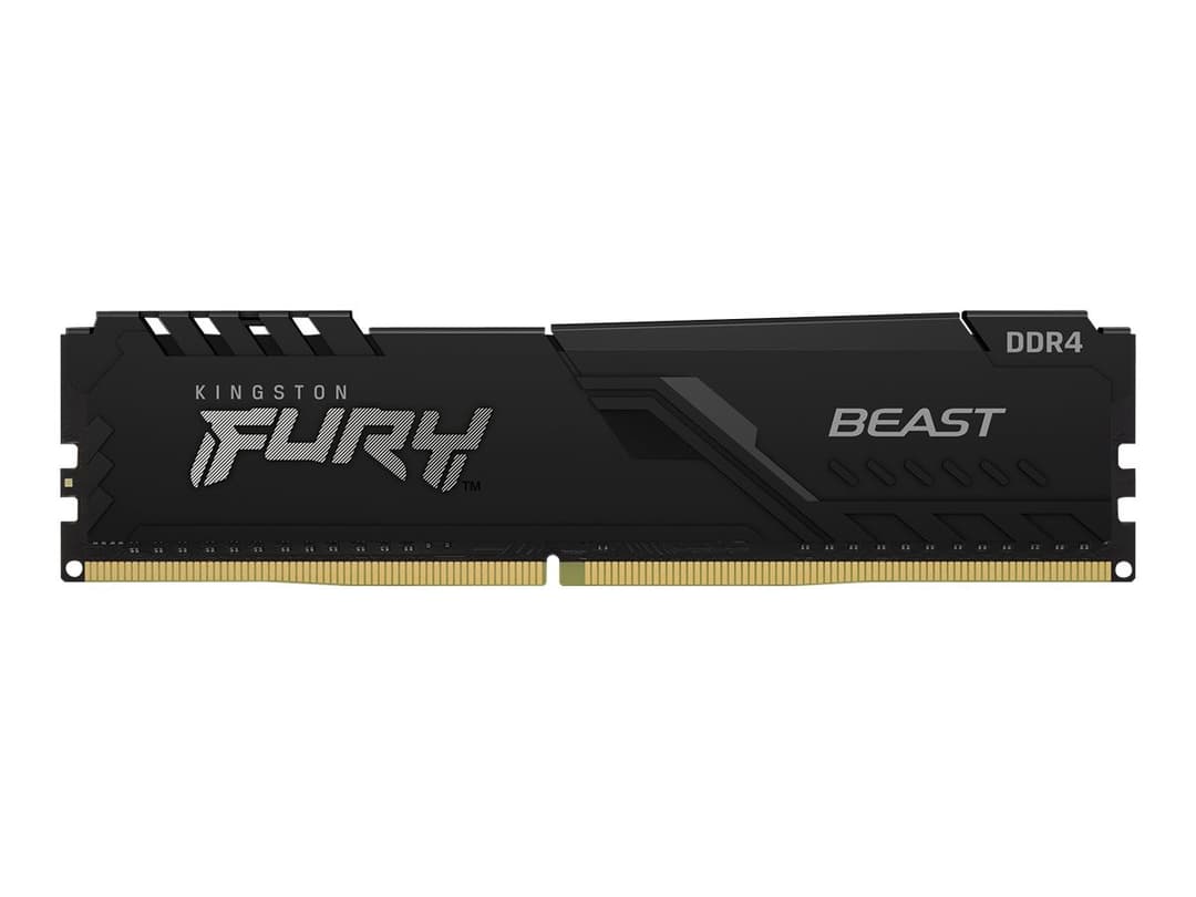 Kingston FURY Beast - DDR4 - kit - 64 GB: 2 x 32 GB - DIMM 288-pin / PC4-25600 - unbuffered - Image 1