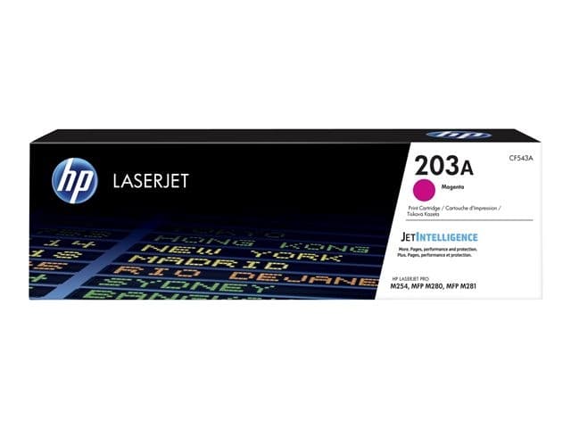 HP 203A Original LaserJet Toner Cartridge for Color LaserJet Pro M254 / MFP M280 / M281 - Magenta - Image 1