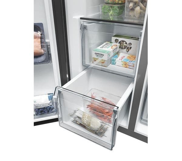 HAIER HSW59F18DIMM American-Style Smart Fridge Freezer - Inox - Image 5