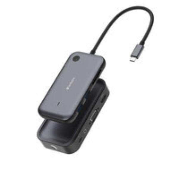 Verbatim Share My Screen 1080p USB-C Wireless Display Adapter with USB Hub and Card Reader – WDA-01