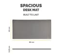 Fellowes Breyta Desk Mat 800 x 400mm - Grey thumbnail 2