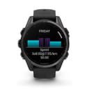 Garmin Fenix 8 AMOLED 43mm Sapphire - Carbon Grey DLC Titanium with Black/Pebble Grey Band thumbnail 4