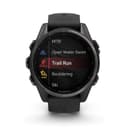 Garmin Fenix 8 AMOLED 43mm Sapphire - Carbon Grey DLC Titanium with Black/Pebble Grey Band thumbnail 7