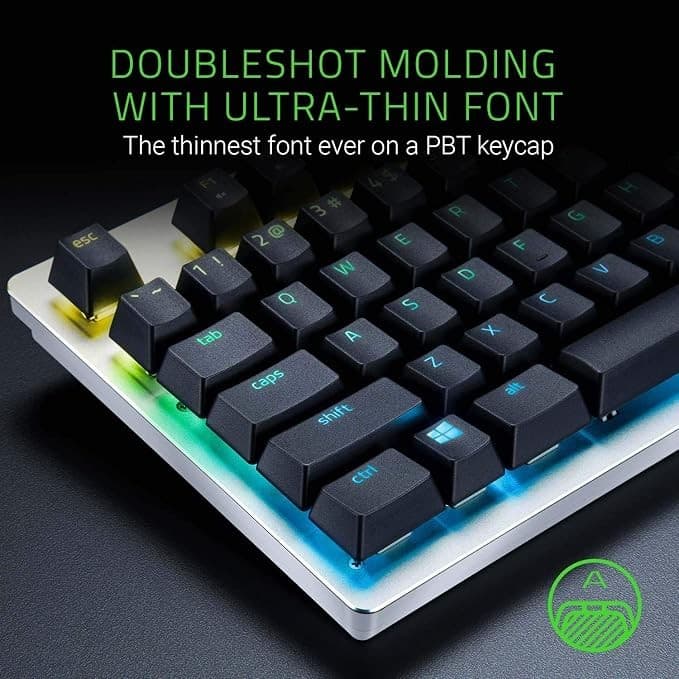 Razer PBT Keycap Upgrade Set (120 keys, UK/US layout) - Quartz - Image 4