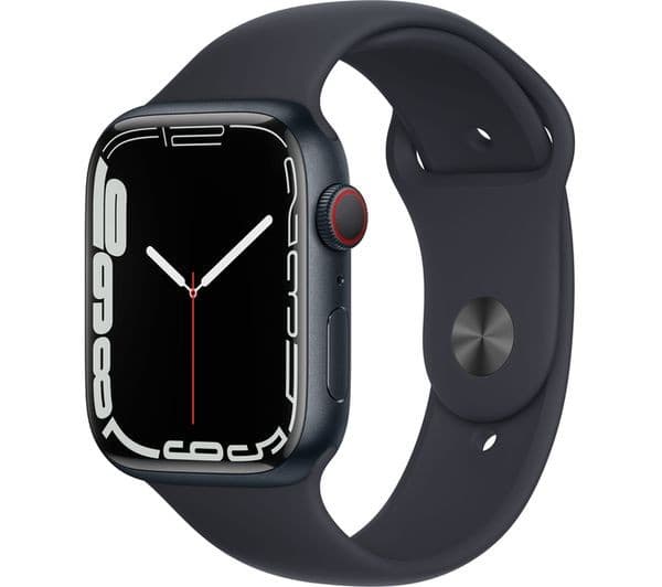 APPLE Watch Series 7 Cellular 4G 45mm Midnight Aluminium with Midnight Sport Band - Image 1