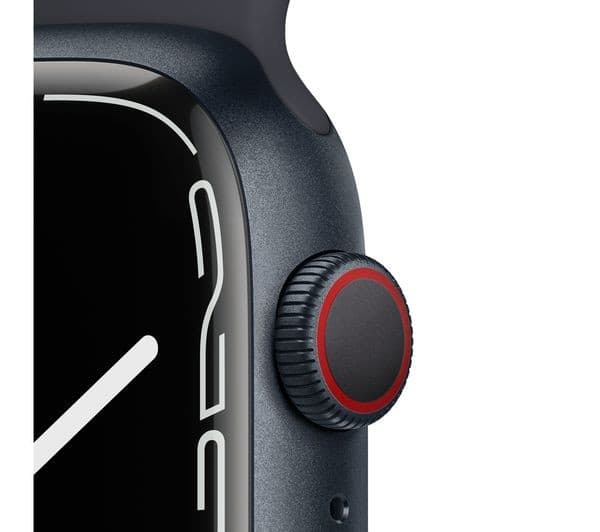 APPLE Watch Series 7 Cellular 4G 45mm Midnight Aluminium with Midnight Sport Band - Image 9
