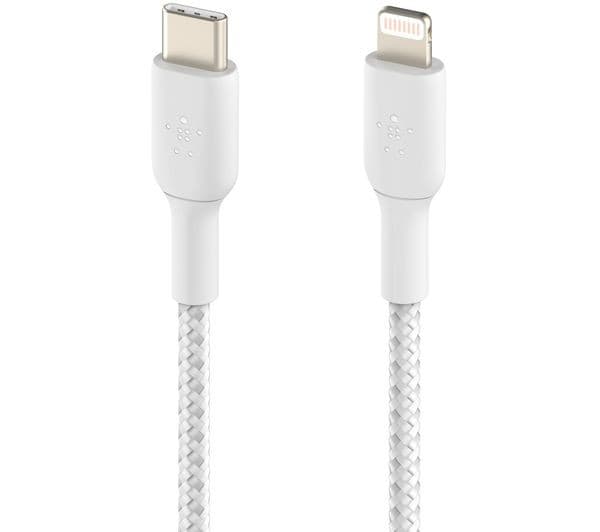 Belkin USB-C to Lightning Cable 2m White - Image 2